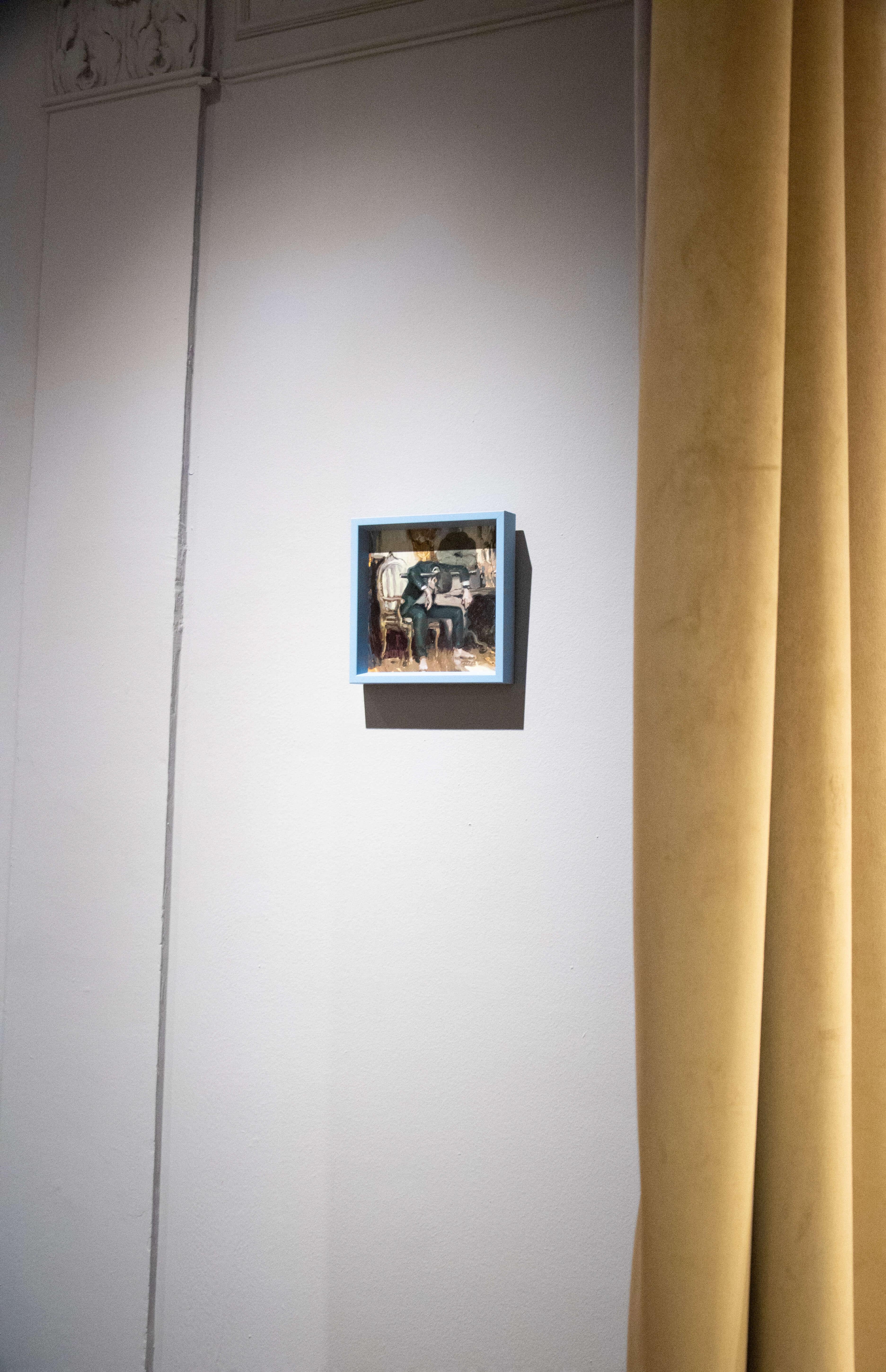 „Something in the Way“ (2024) von Nadezda, Original-Ölgemälde auf Tafel im Angebot 7