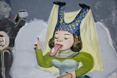 "Wisdom" (2024) By Nadezda, Original Surrealist Oil Portrait Painting