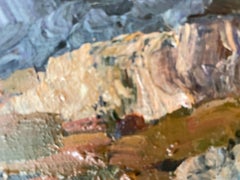 "At the end of the world" Original impressionistic landscape. Large Horizontal