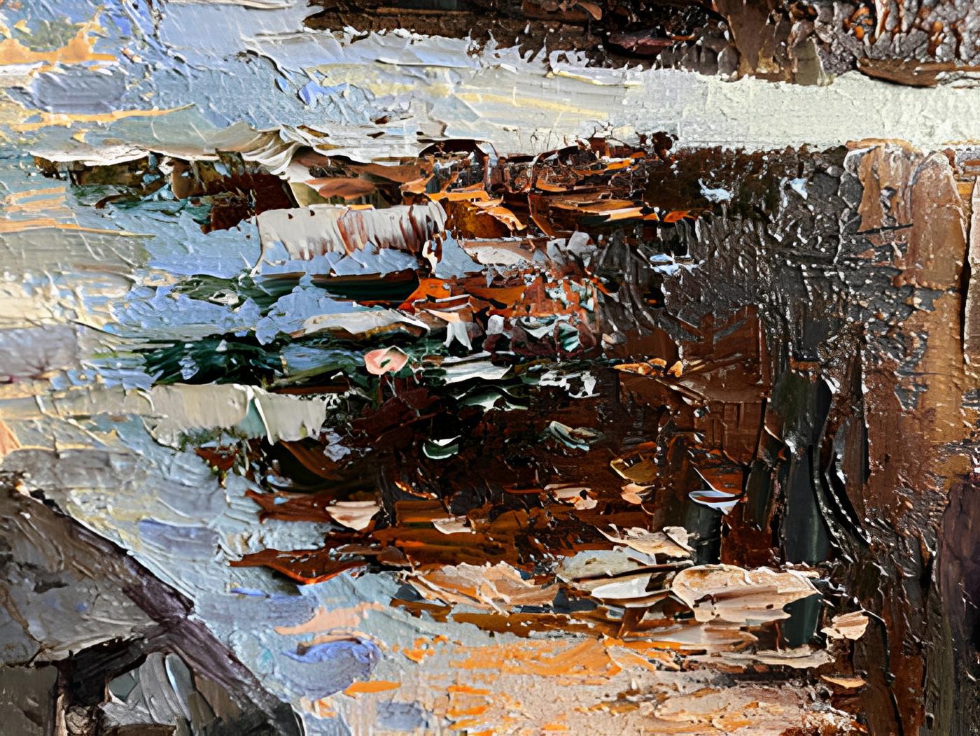 Herbst Odda (Post-Impressionismus), Painting, von Nadezda Stupina