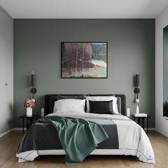 "Autumn silence" Original impressionistic landscape.Autumnal landscapes