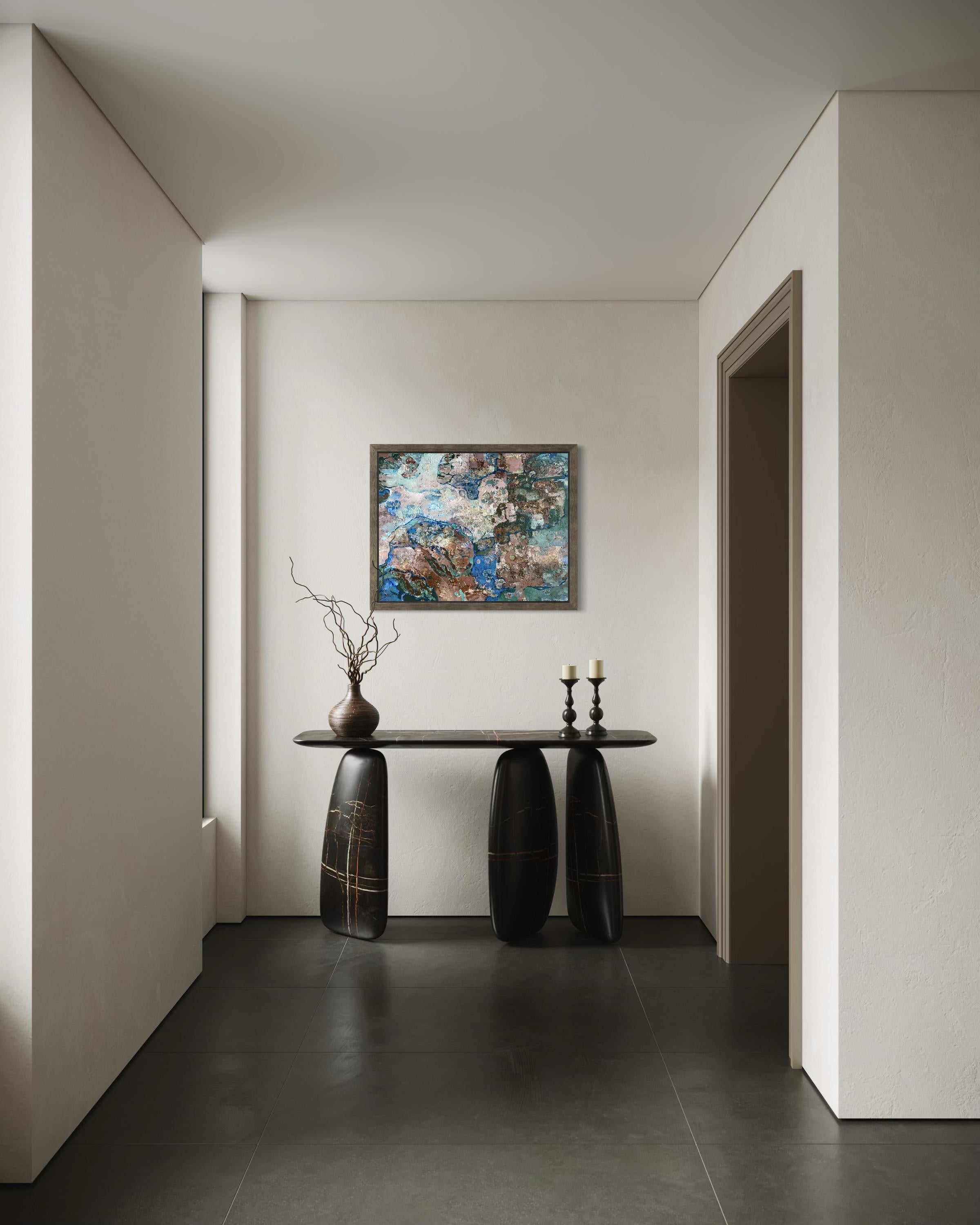 “Boundaries of time” Original abstract painting. Impasto acrylic on canvas. For Sale 10