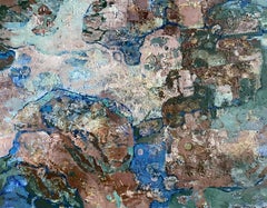 “Boundaries of time” Original abstract painting. Impasto acrylic on canvas.