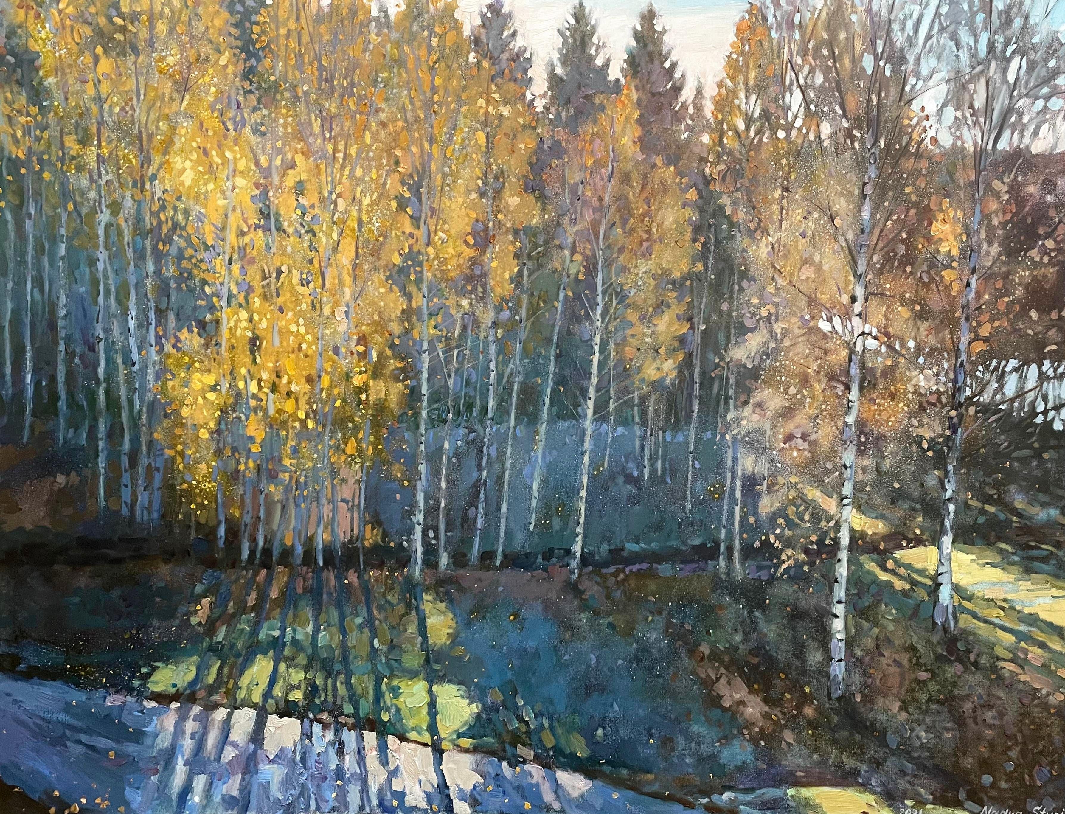 Nadezda Stupina Landscape Painting - Breath of Autumn