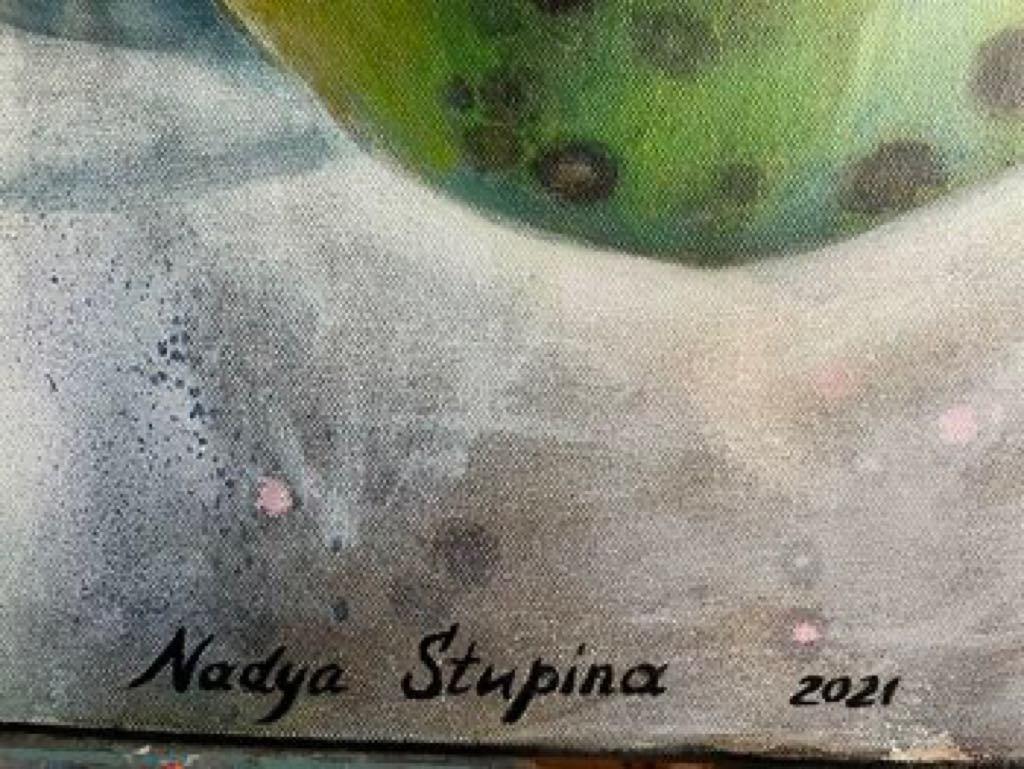Hyperrealismus. Großes Format . Horizontal . Acryl auf Leinwand. 