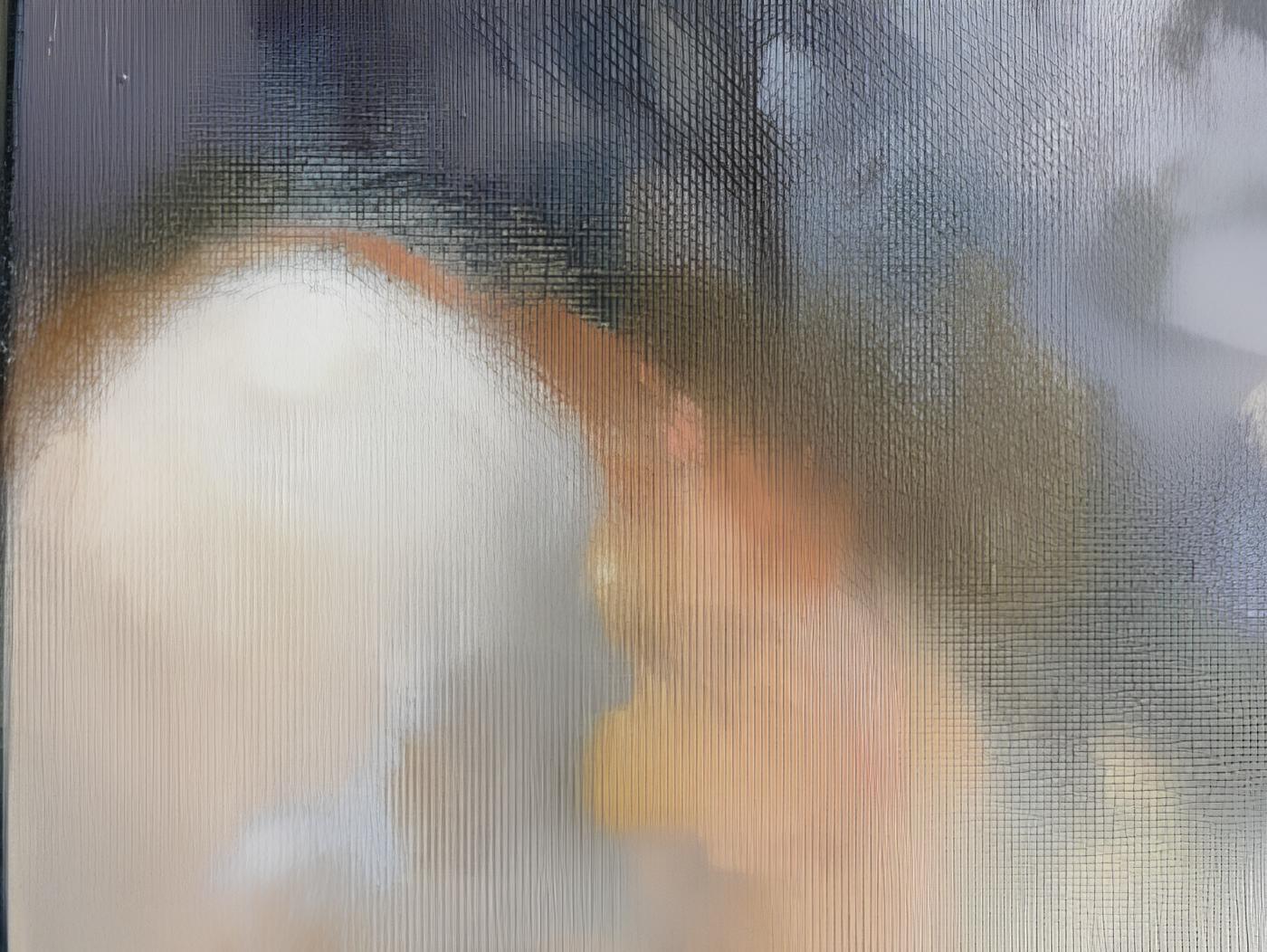 „Night outside the window“ Original ippressionistische Landschaft. Ölgemälde im Angebot 1