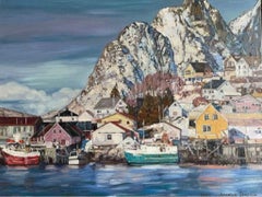 "Primavera del Norte". Impresionista original  paisaje.enmarcado. Óleo sobre lienzo