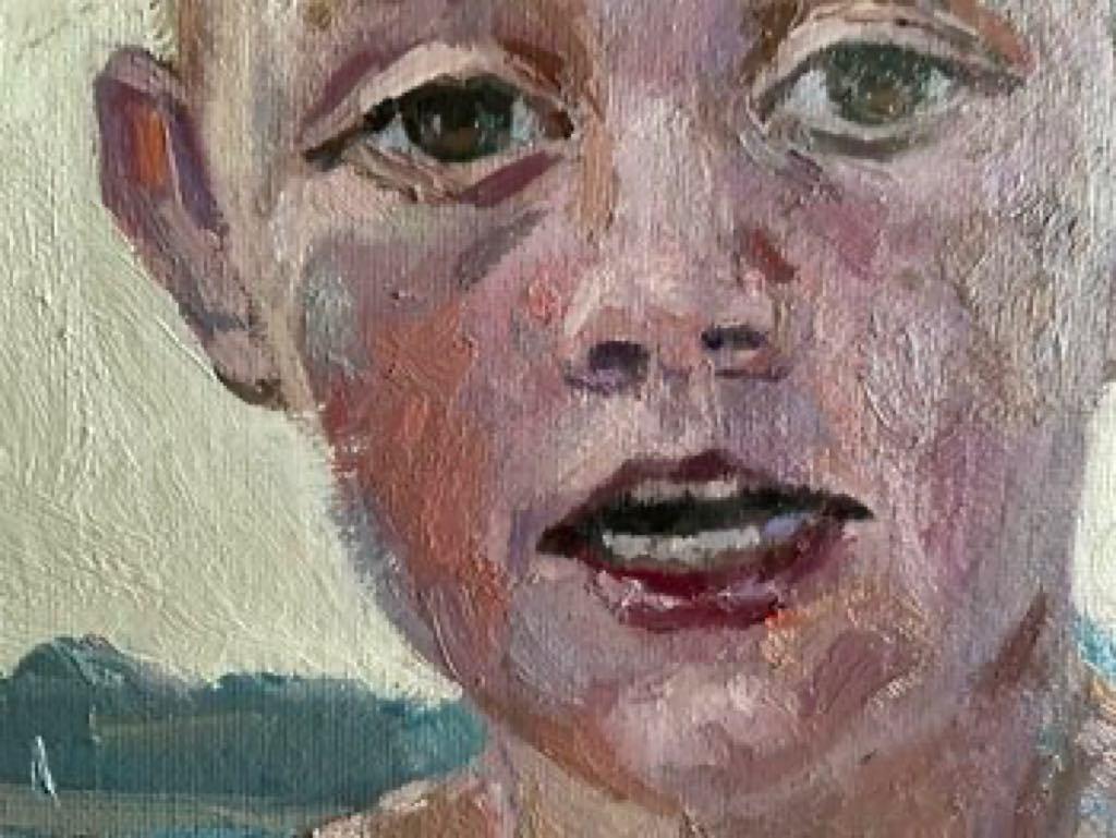 In this oil painting, I've blended elements of figurative work, impressionism, and realism to evoke a sense of fleeting innocence and the restless cusp of adolescence. The brushwork carries the weight of emotions, depicting a young soul amidst the