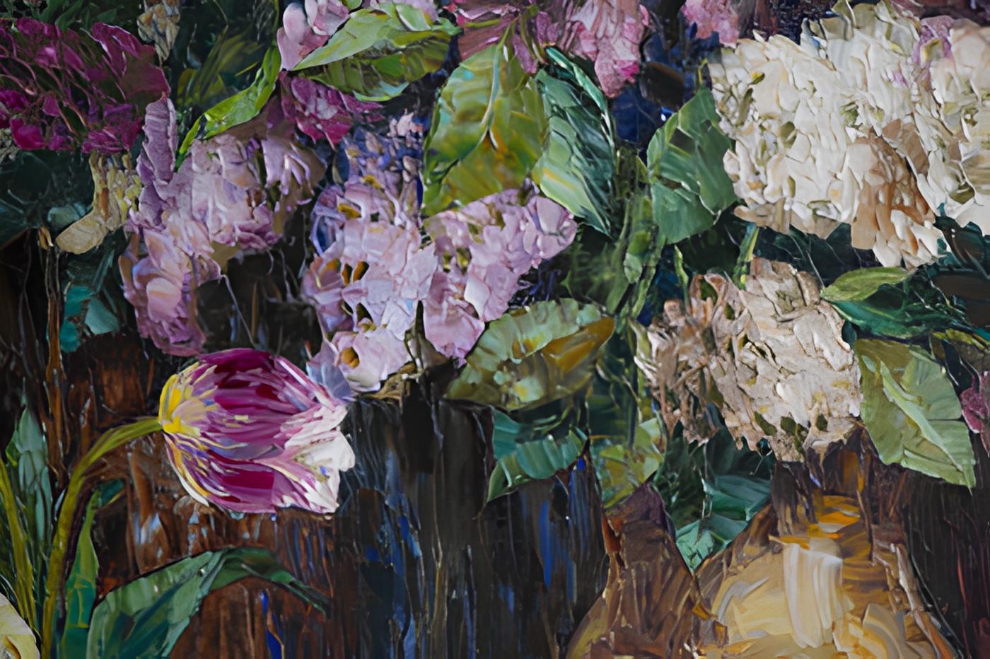 Imbued with vivacity, each stroke in this oil painting captures the essence of life's evanescent beauty. The lush lilac bursts forth, a symphony of colors speaking to the heart's deep-seated joys. In this artwork, I channel the dance of light and