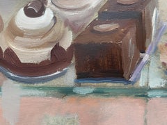 "Sweet adventures"  Original oil painting on paper. Vertical large impressionism