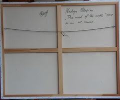 The Mood of the Night Oil on Canvas Portrait, Impressionistic, Large