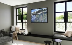 "Gli alberi crescono anche sulle pietre" Quadro impressionista. Quadro ad olio di grandi dimensioni