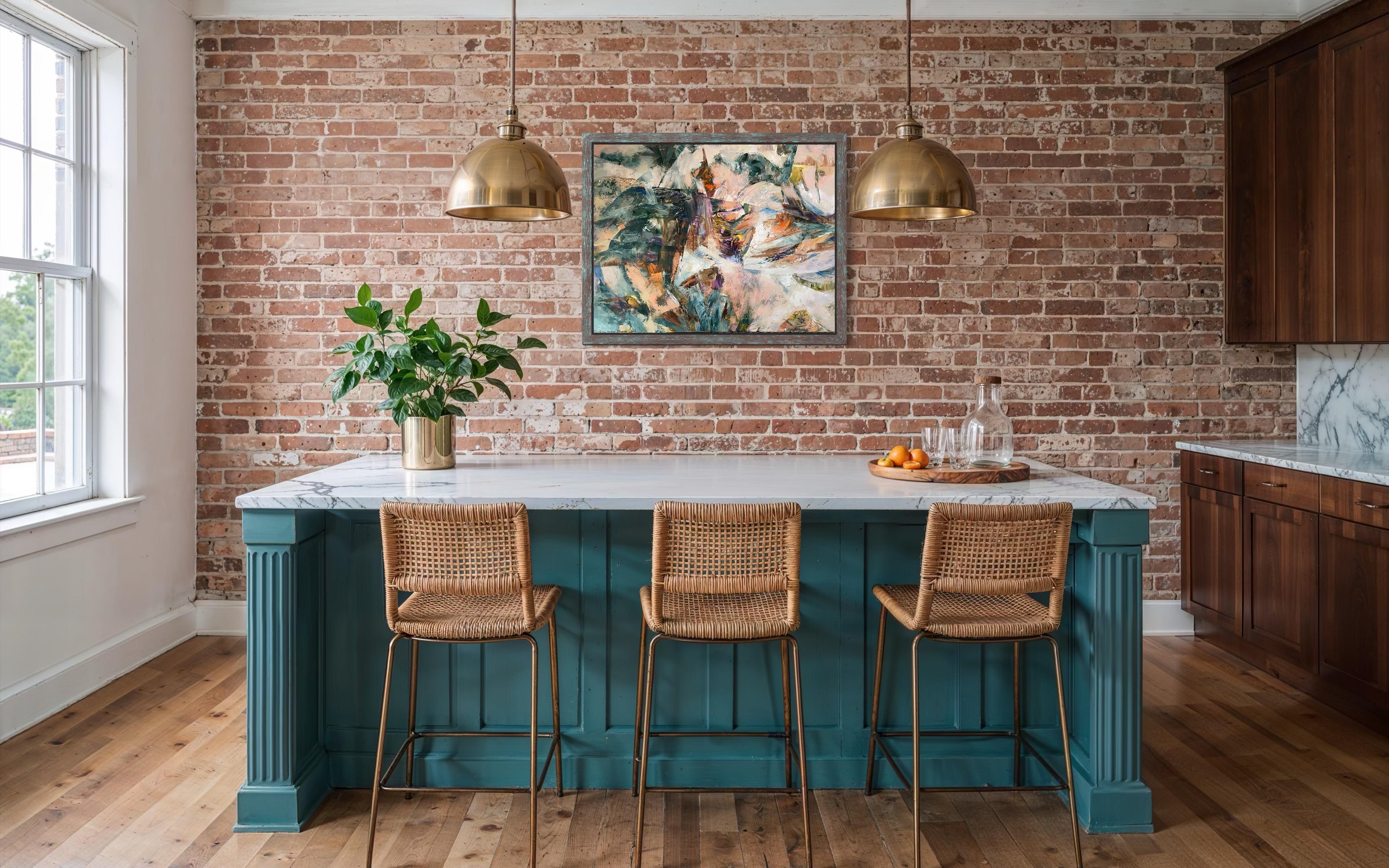 “Waiting for a miracle “ Original abstract painting. Large horizontal For Sale 7