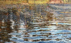 Ninfee sul lago Rørvannet.  Taglia XXL  Impressionismo