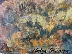 " Autunno nella valle di montagna" Quadro di paesaggio impressionista originale.