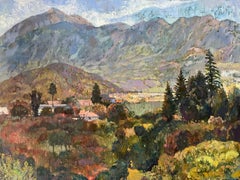 “ Autumn in the mountain valley “ Original impressionistic landscape painting.