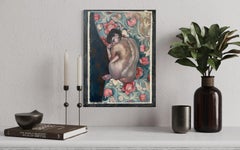 “ Morris’s lover” Vertical oil painting . Nude figure . Nudes across mediums