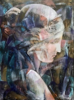 "Giochi antichi... Uno sguardo attraverso il tempo 2" Concettuale originale  ritratto. Vertival