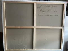 "Antique games. Antique drama." Original conceptual  painting. Large. Horizontal