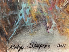 "Antique history 1" Original oil painting. Vertical  , large. Contemporary