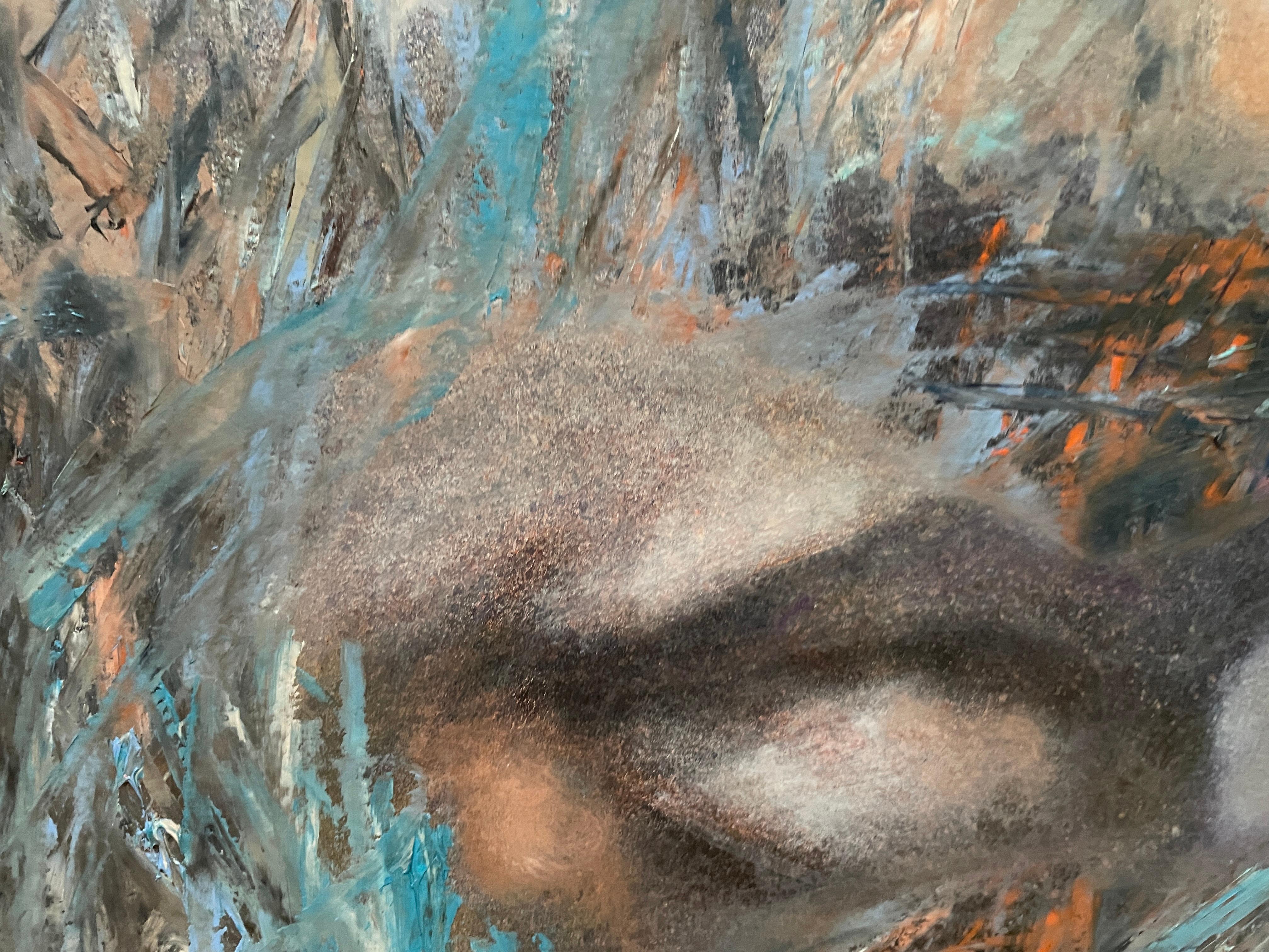 Antike Geschichte 1 (Grau), Portrait Painting, von Nadezda Stupina