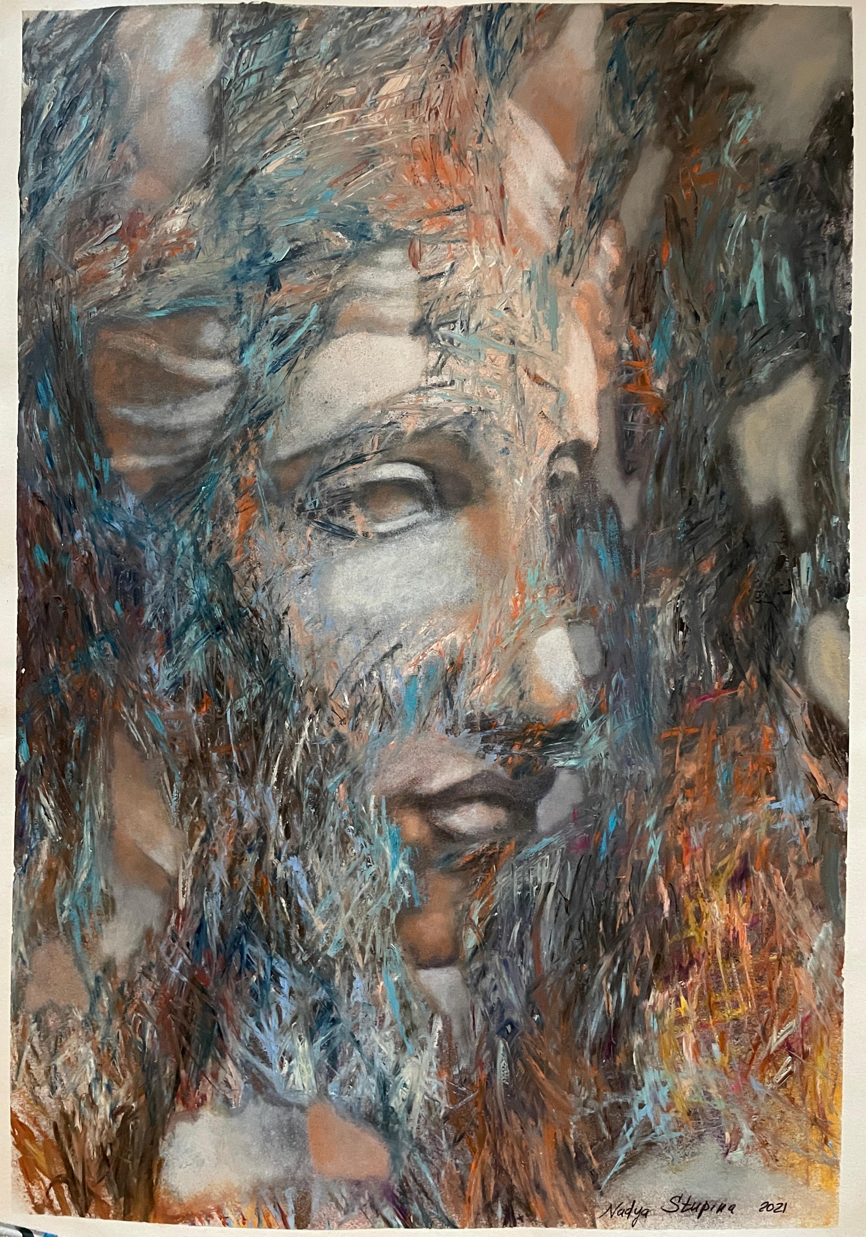 Nadezda Stupina Portrait Painting – Antike Geschichte 1