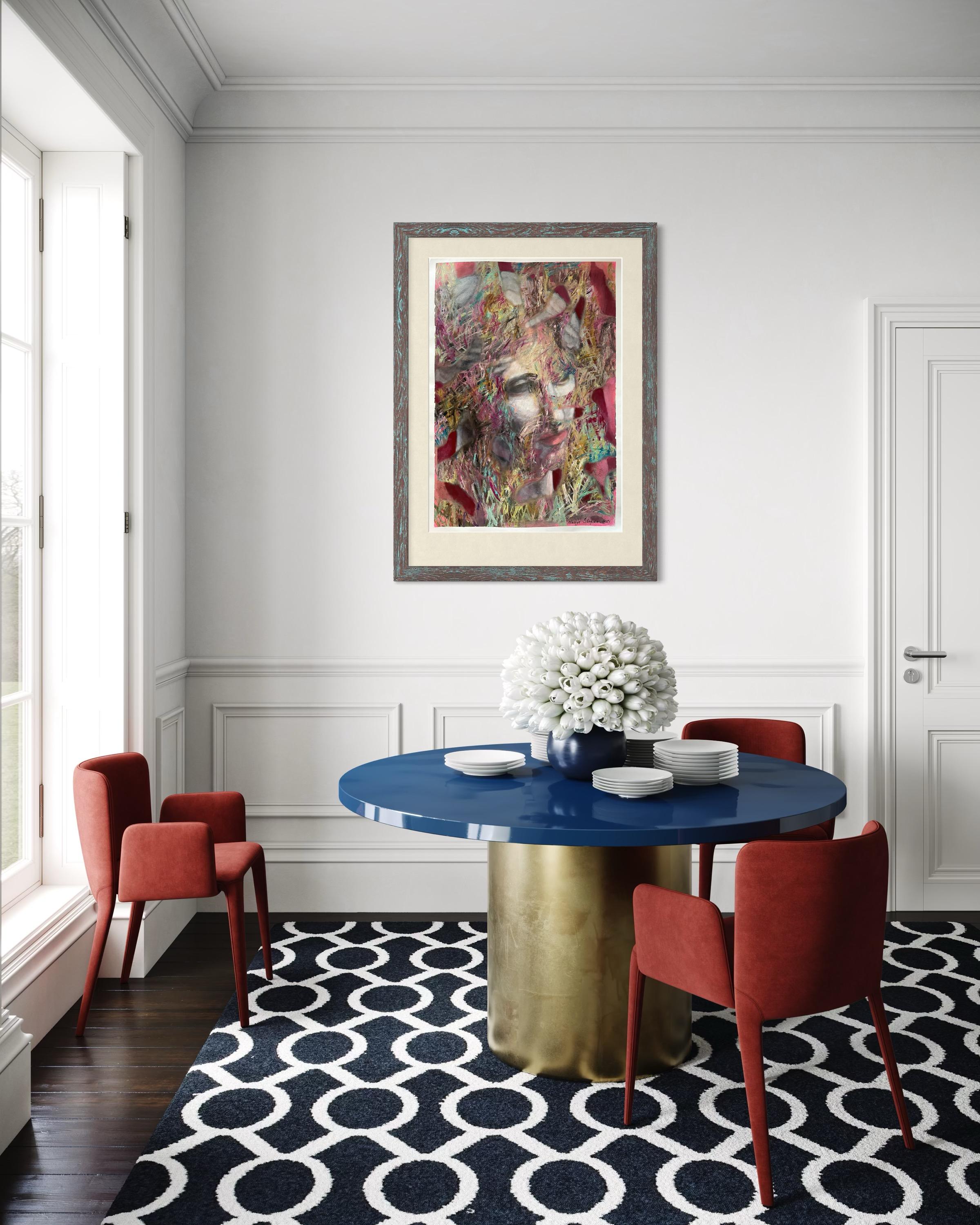 “Antique history 2” Original contemporary painting . Large , vertical. For Sale 9