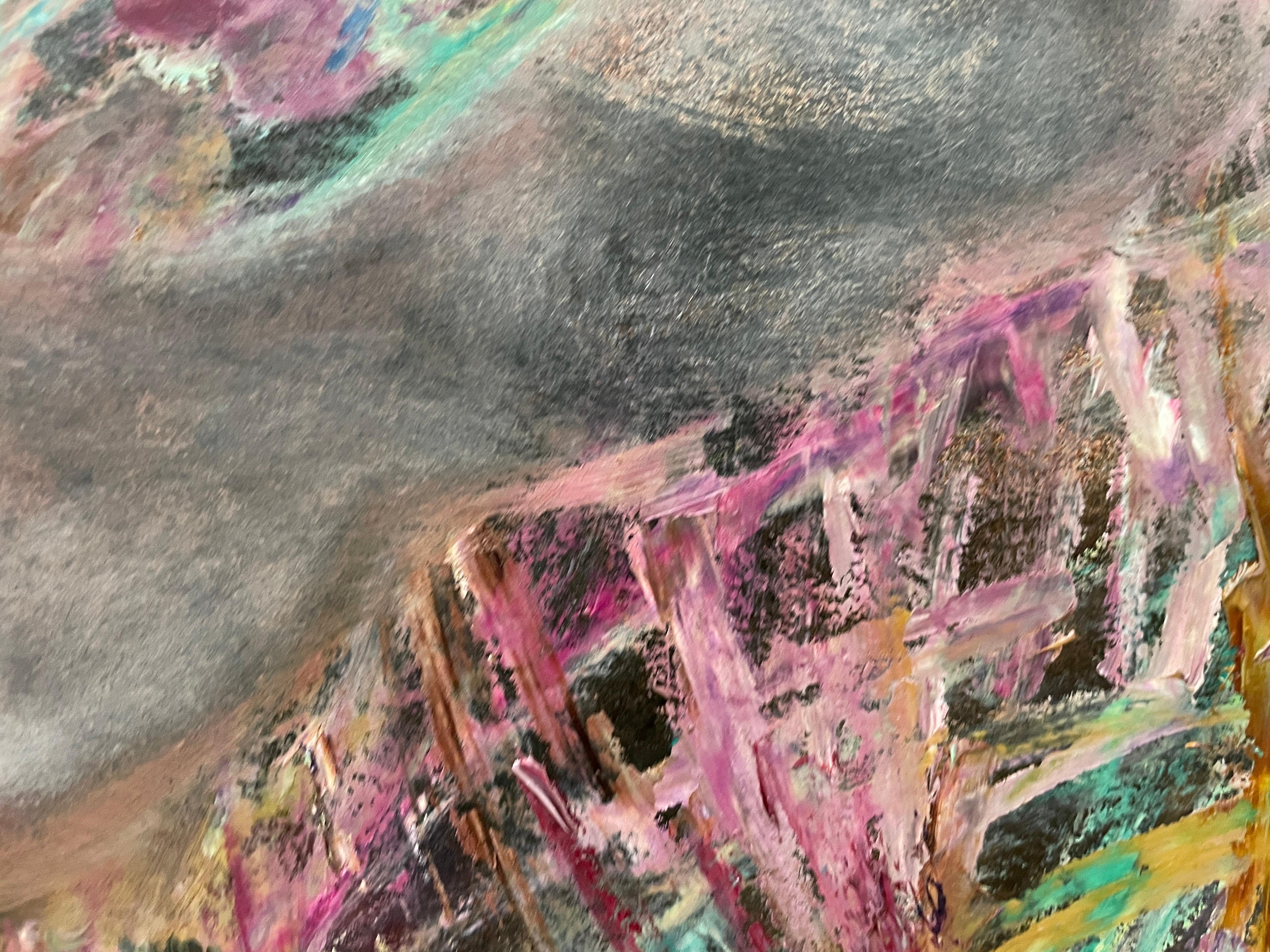 “Antique history 2” Original contemporary painting . Large , vertical. For Sale 1