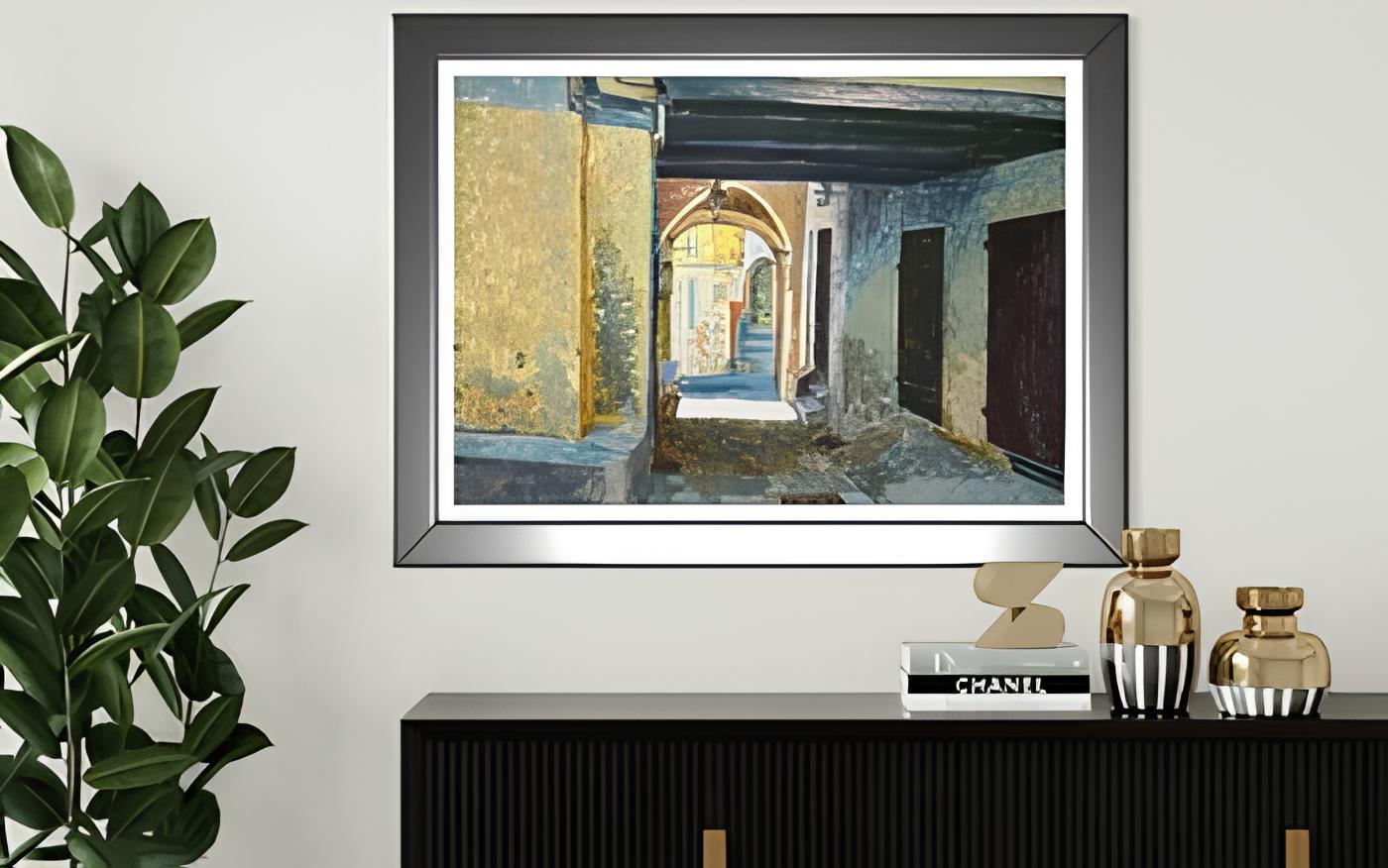 « Motif architectural original 1 »  paysage. Grand format - Painting de Nadezda Stupina