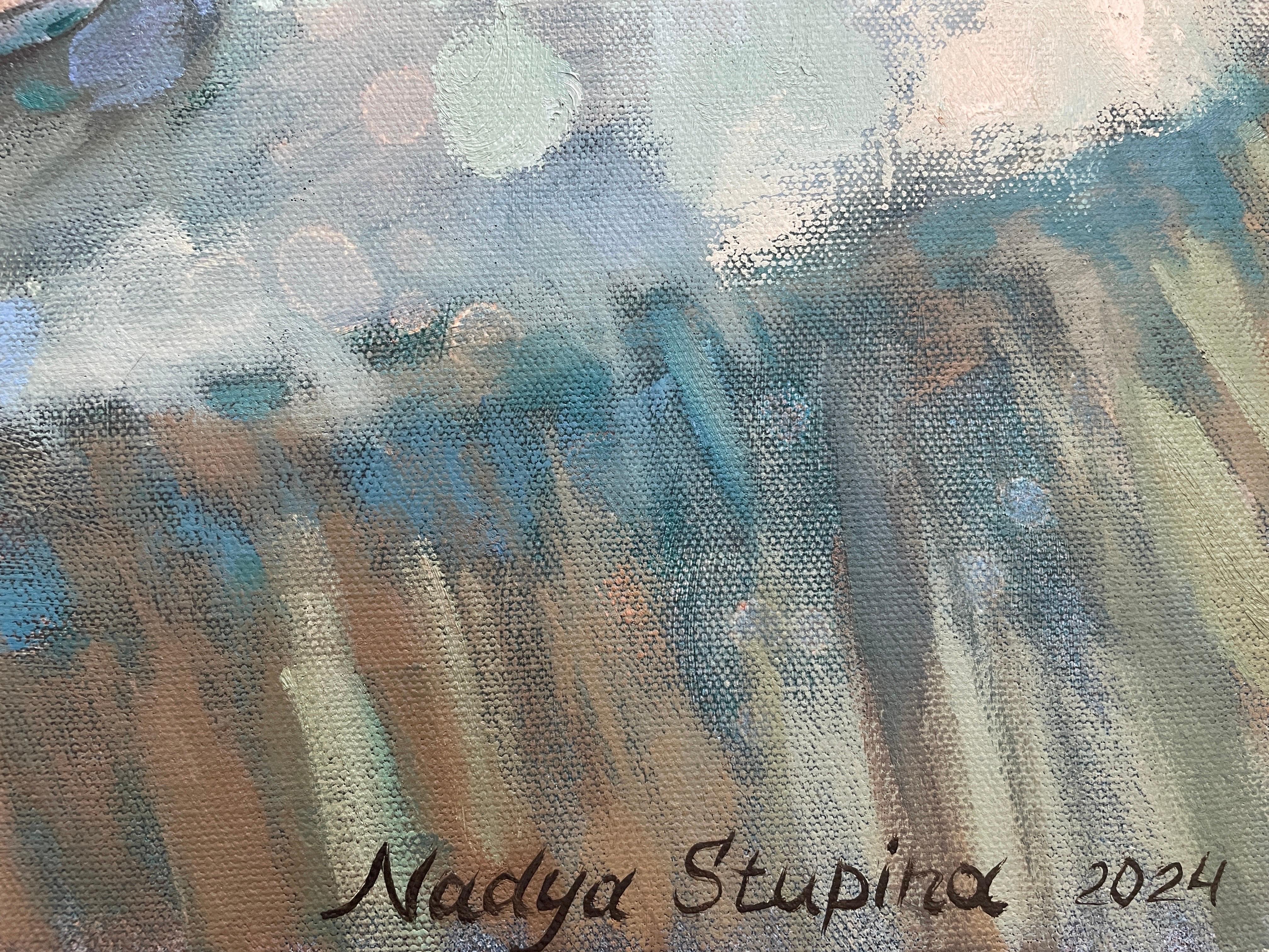 Desayuno en la dacha - Painting de Nadezda Stupina