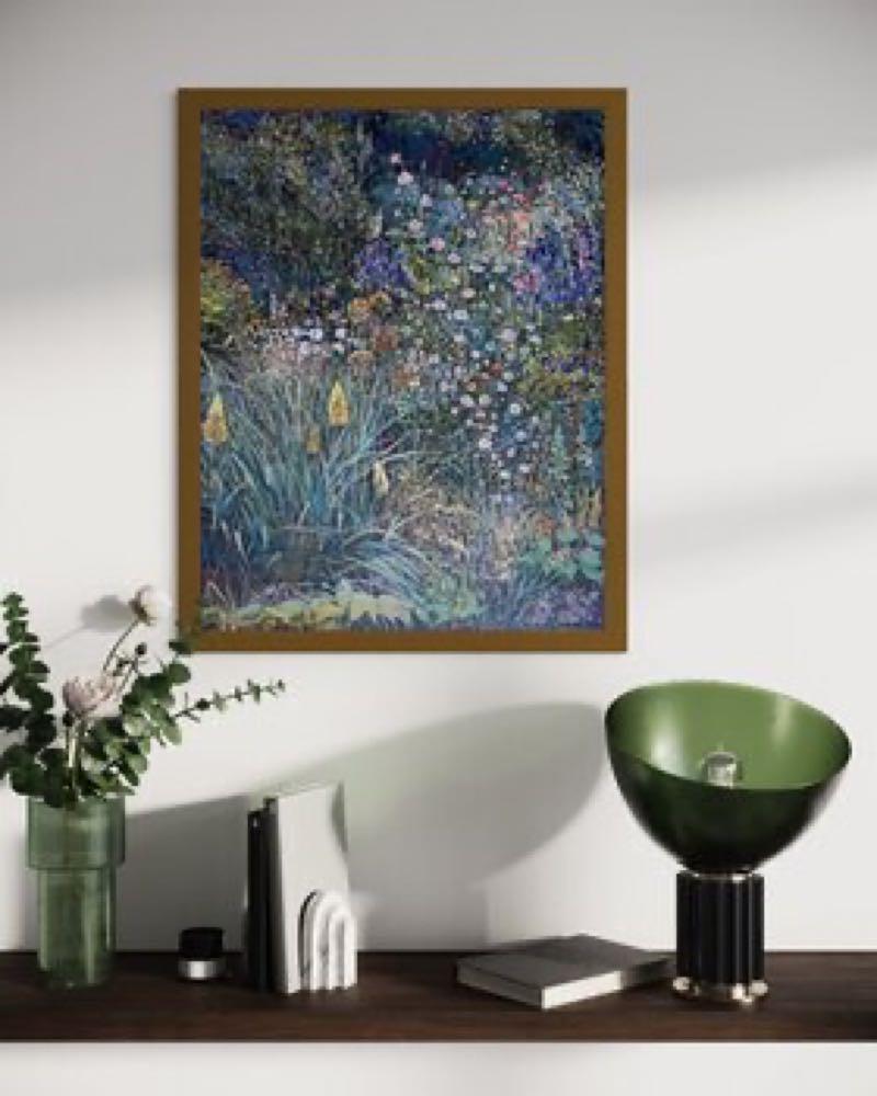 In this piece, I've poured my soul into capturing the vivacity of nature's own tapestry. Using oil and oil pastel, I've embraced the fine art technique with an impressionist touch to evoke the lush, dynamic texture of the wild. The brushstrokes are