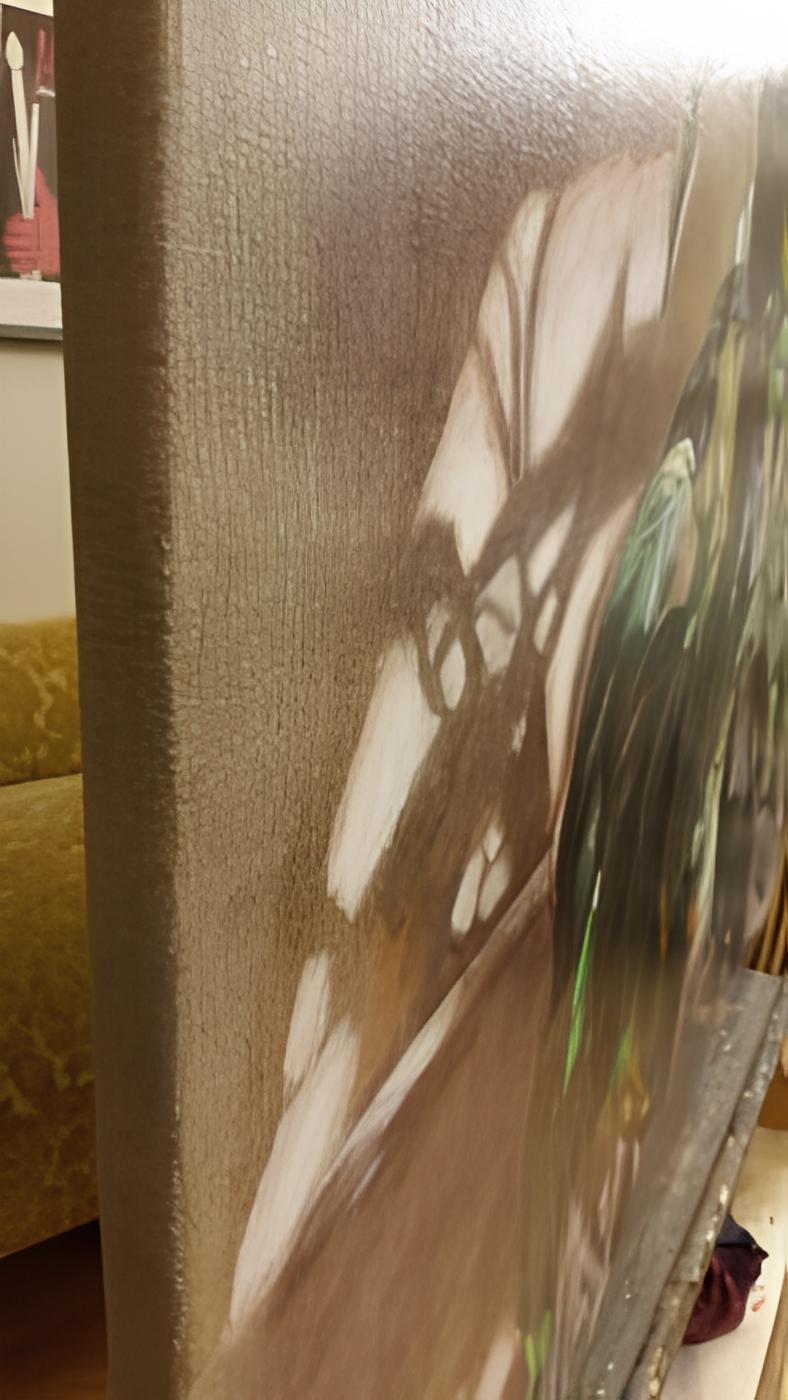 Horizontales großes Acrylgemälde „Cerenity“ aus Acryl. Realismus. Kat. im Angebot 1