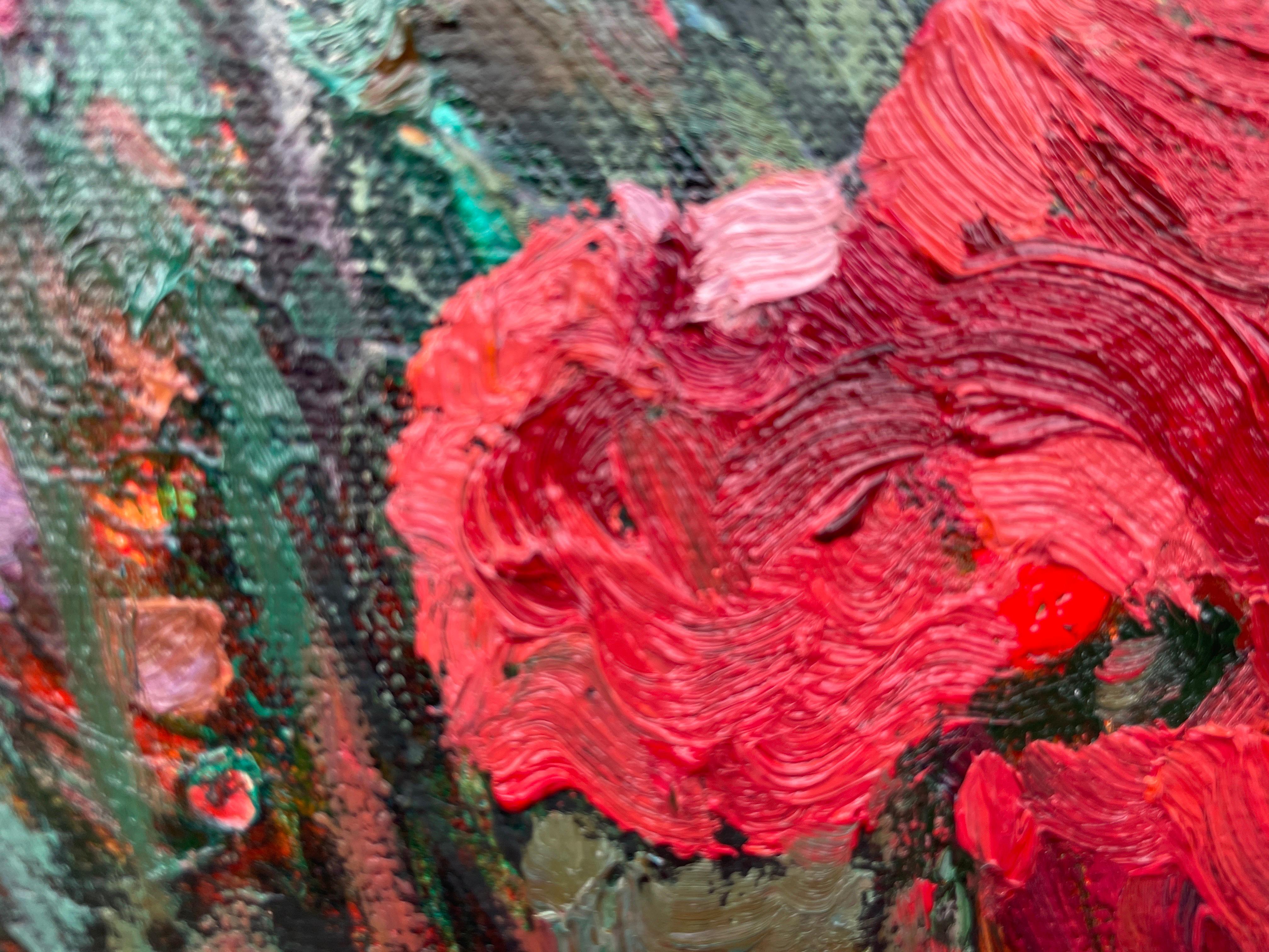 Diptych “Poppy field” - Painting by Nadezda Stupina