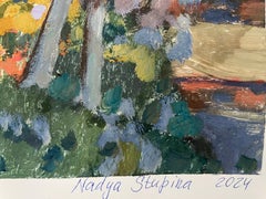 Evening in Santa Ponsa: Impressionist Gouache Landscape, 2010+