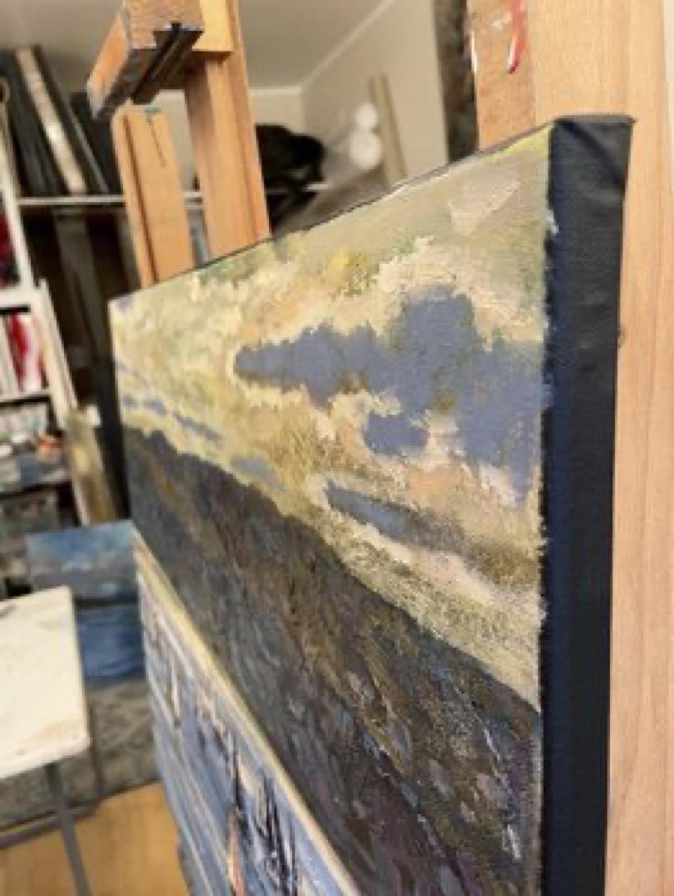I've captured the delicate dance of light on water, with oils that carry the dynamism of a spirited regatta. My brushstrokes evoke the vivacity of the scene, marrying the tranquil blues of the fjord with the excitement of sailing vessels. This piece
