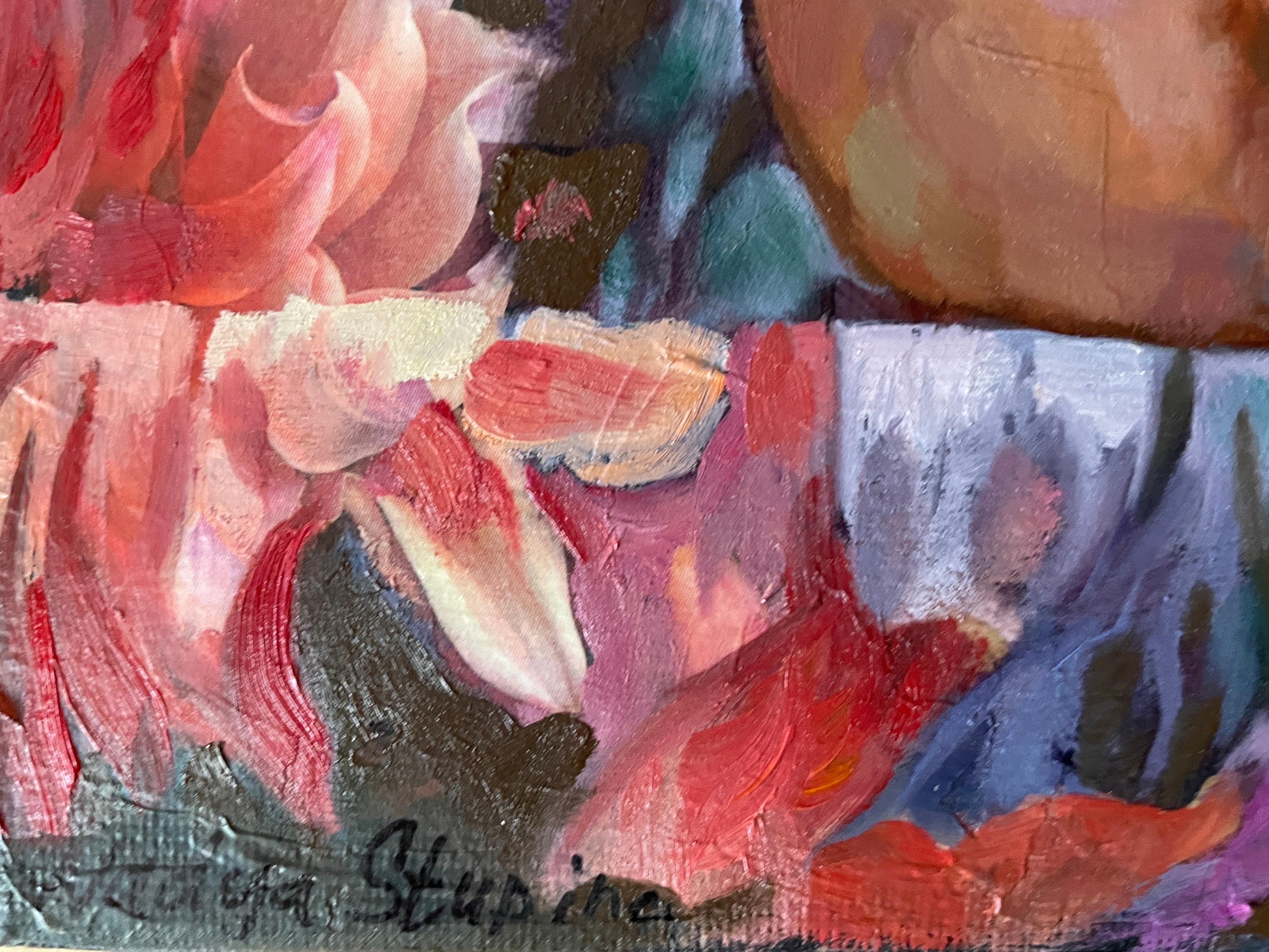 Fairy of flowers - Painting by Nadezda Stupina
