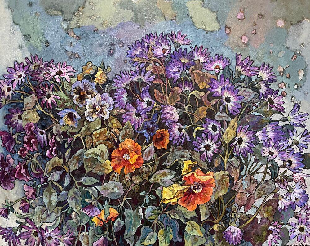 Nadezda Stupina Still-Life Painting - Flower jazz