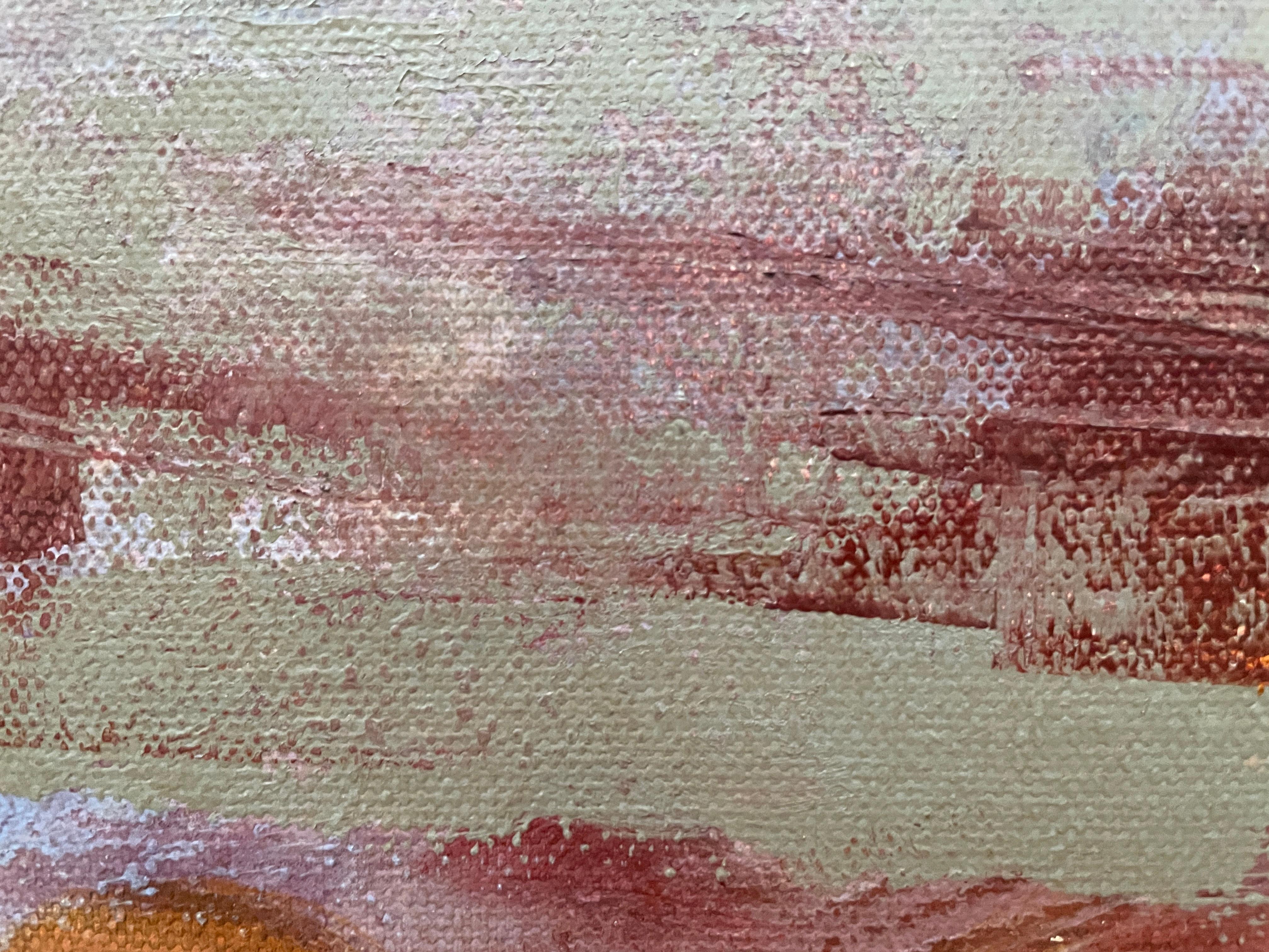 «Foxnews» Original abstract painting. Large horizontal. Warm shades. Home decor For Sale 5