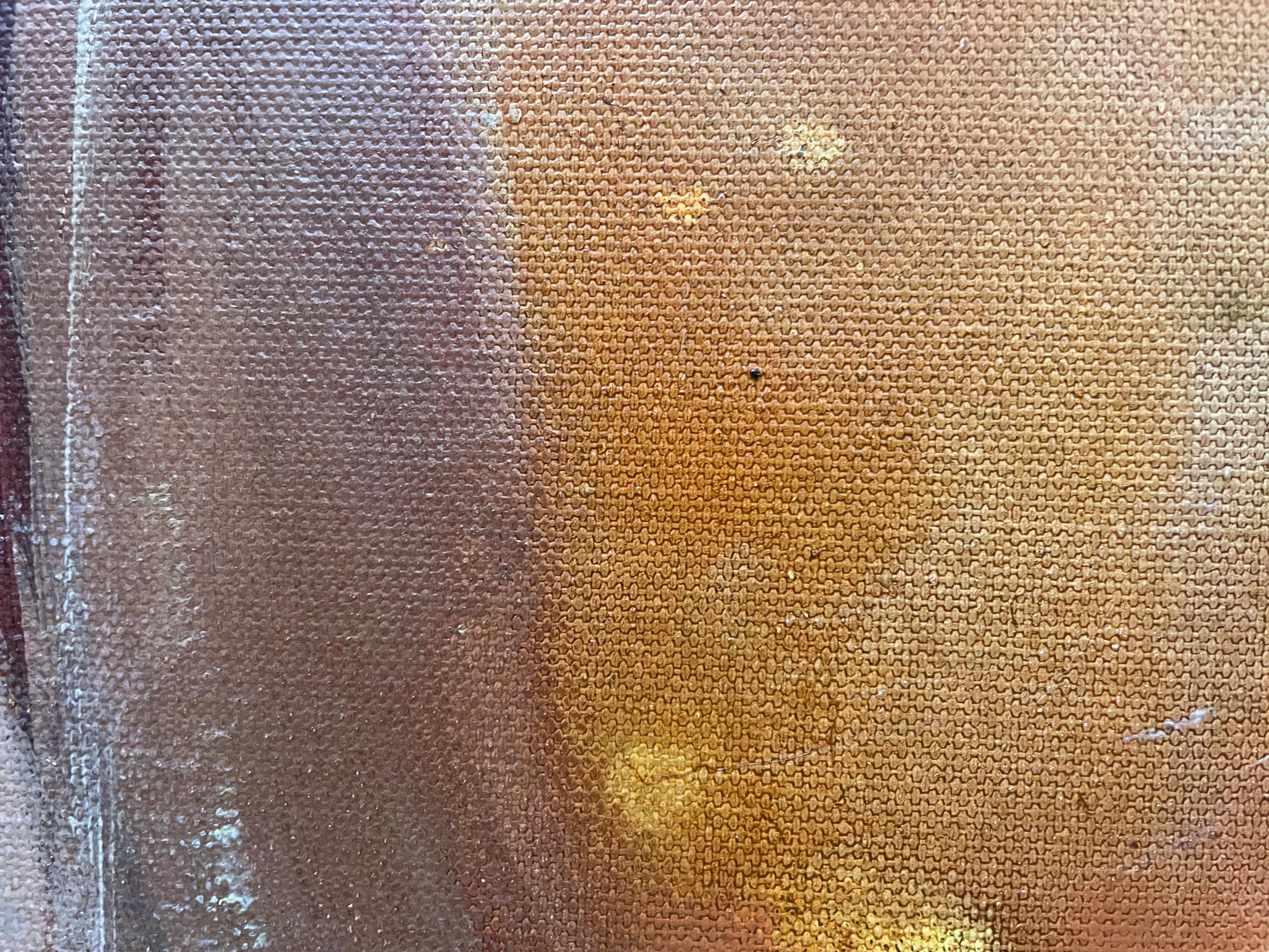 «Foxnews» Original abstract painting. Large horizontal. Warm shades. Home decor For Sale 7