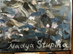 Mädchen & Meer Impressionistisches Ölgemälde, Figurativ, 50x100 cm