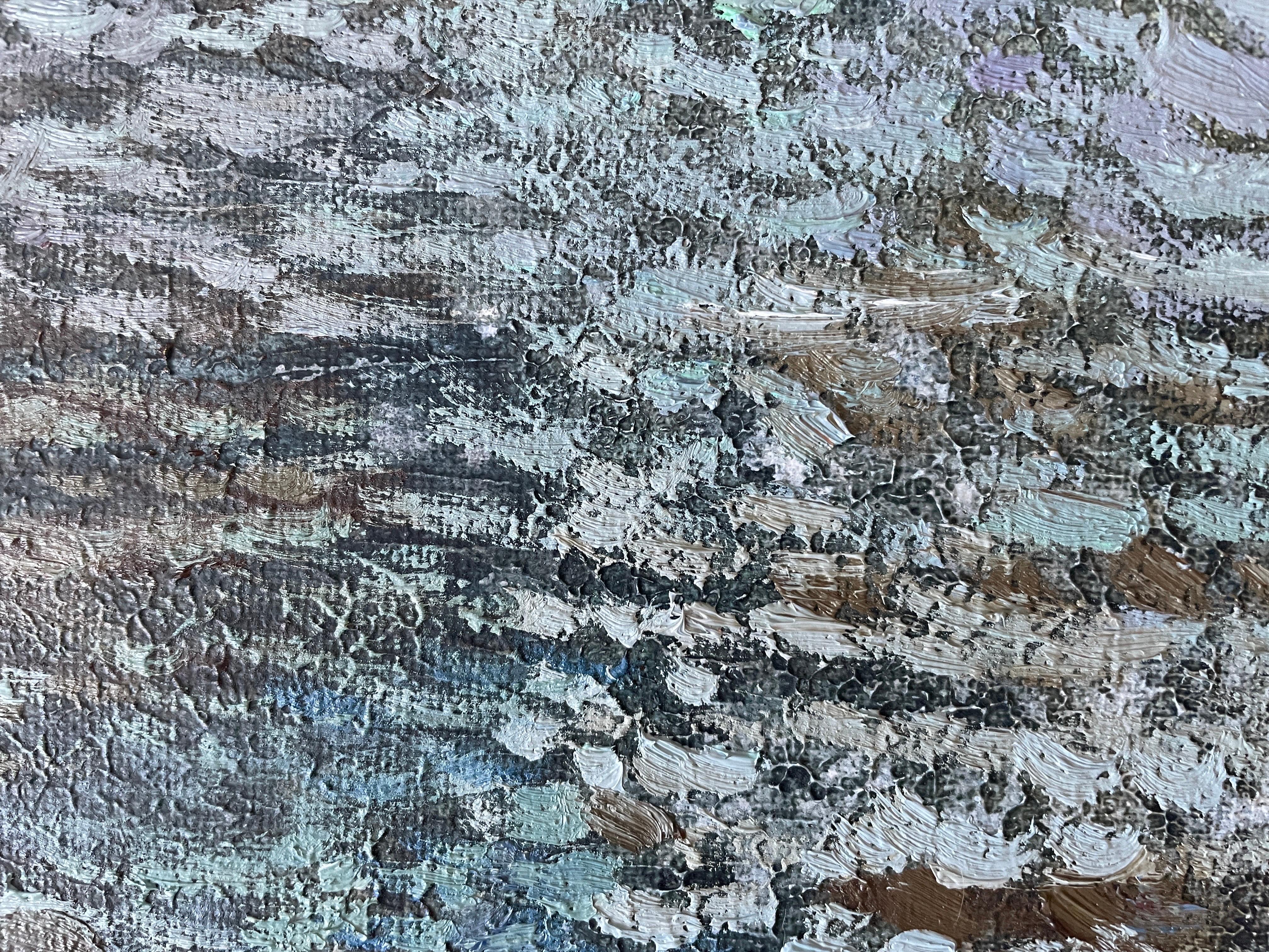 En el puerto de Kristiansund - Painting Posimpresionista de Nadezda Stupina