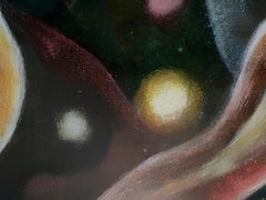 "Micro&Macro. Another world." Original painting.Abstract expressionist works