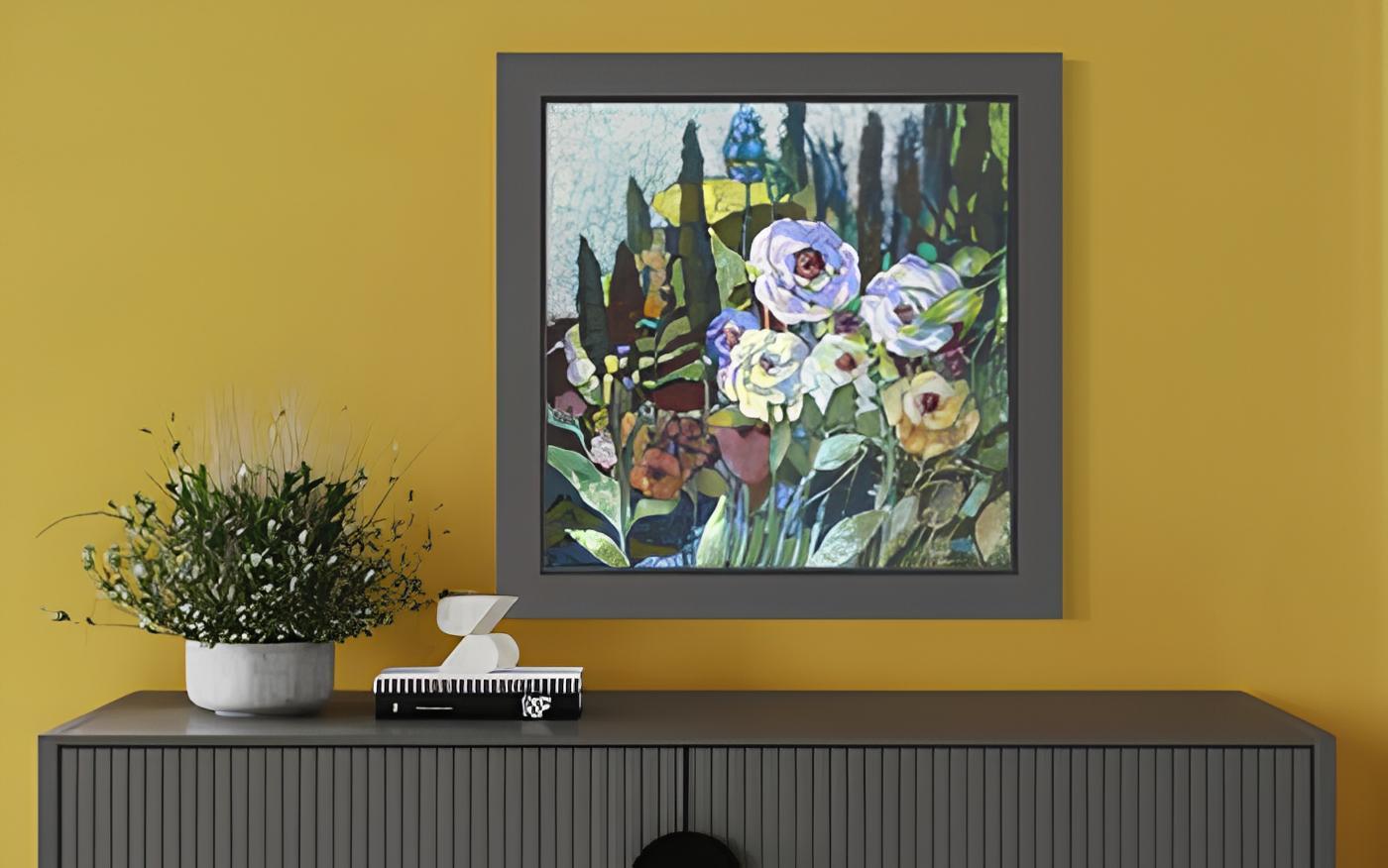 In questo pezzo ho abbracciato la freschezza di un nuovo giorno, catturando il delicato gioco della luce che si muove tra i fiori. Con i pastelli a olio, ho stratificato toni vibranti per evocare la vitalità, utilizzando tecniche artistiche per