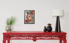 Morris' Geliebte 6 Vertikal figurativ   Ölgemälde. Aktfotos in verschiedenen Medien