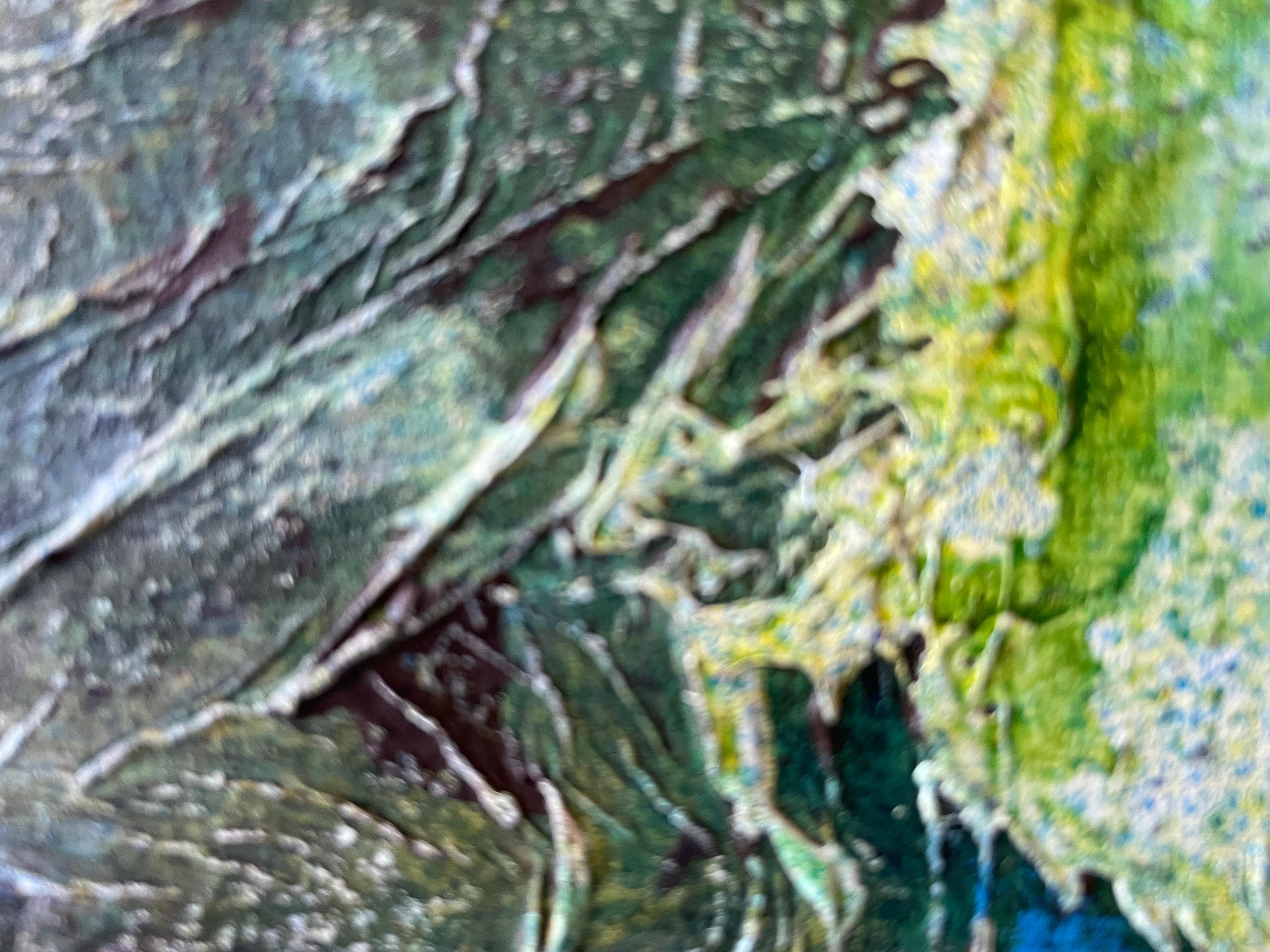 “Movement of the universe” Abstract large painting. Structure.Horizontal. For Sale 1