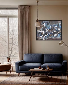 "Northern legends.Pursuit." Original   painting .Abstract expressionist works