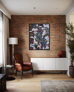 "Northern legends.White expansion" Abstract expressionist works