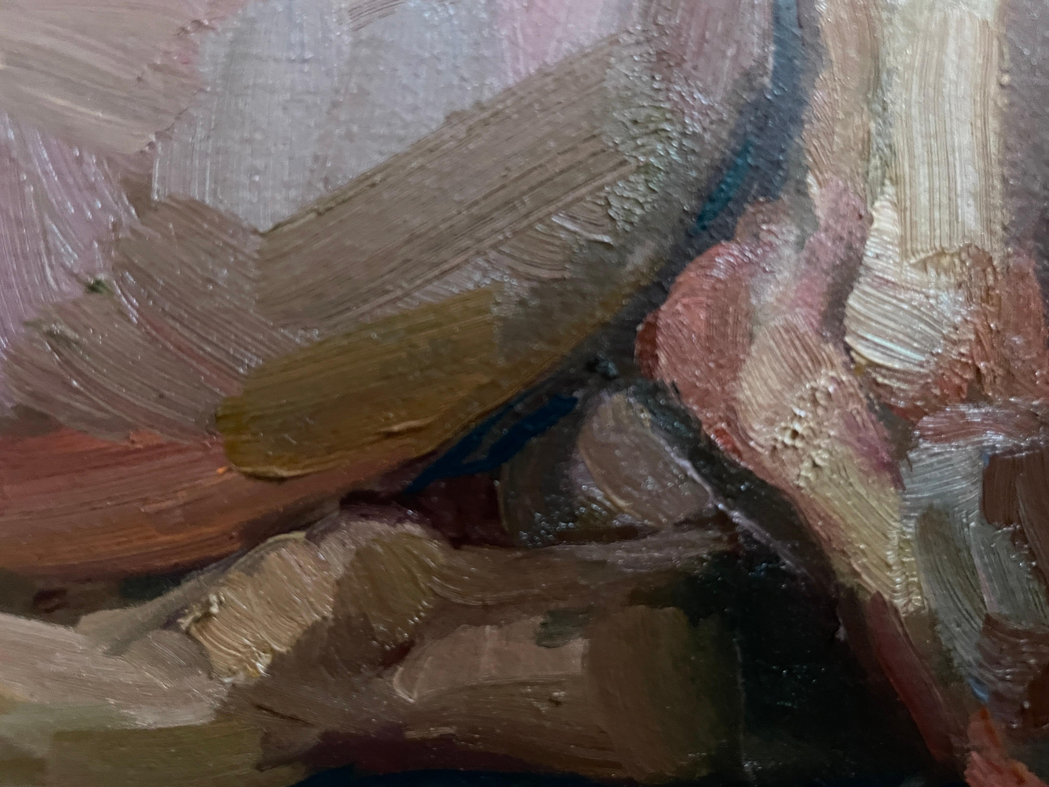 Nackte Flora (Braun), Nude Painting, von Nadezda Stupina