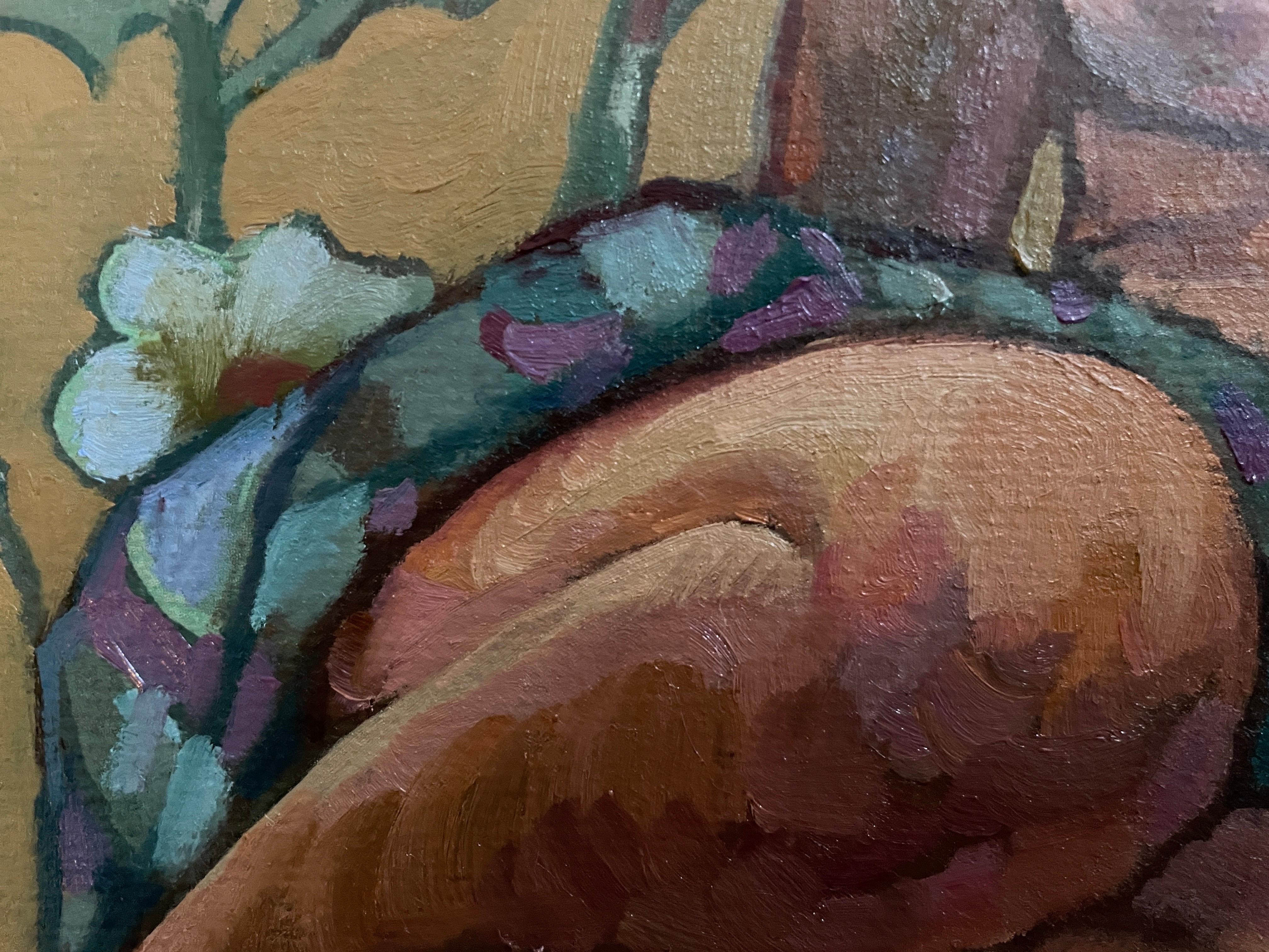 Romance al desnudo - Nude Painting Gris de Nadezda Stupina