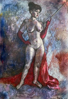 "Desnudo.Caballero" Pintura figurativa original.Desnudos en todos los soportes